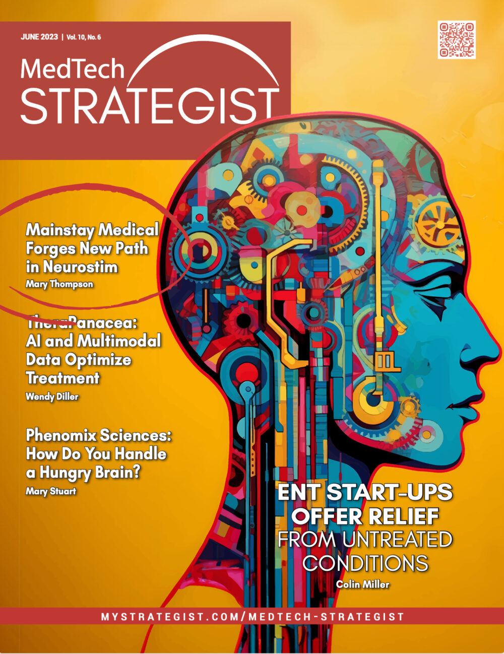 Cover of MedTech Strategist Publication with Mainstay Medical Feature